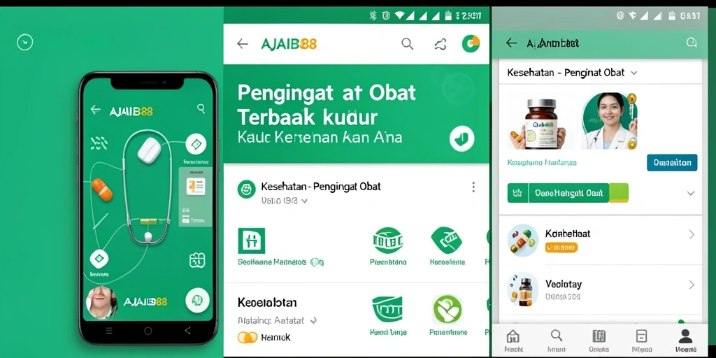 Antarmuka AJAIB88 yang ramah pengguna untuk pengingat obat.