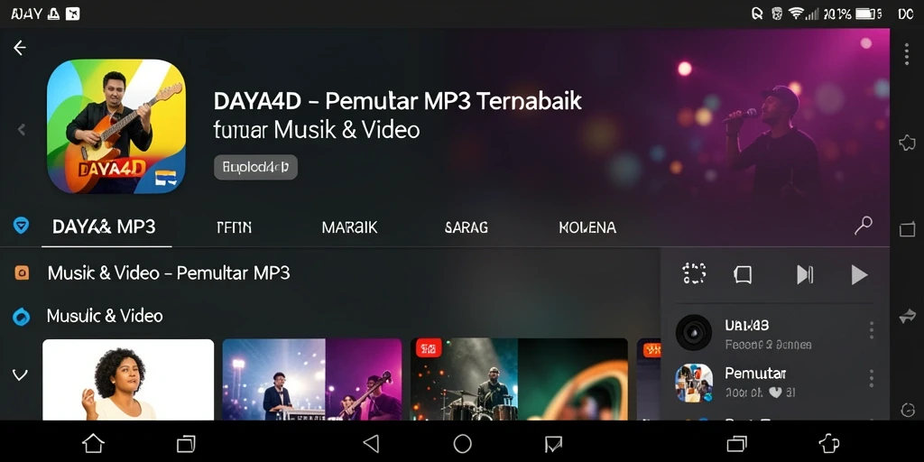 Antarmuka pengguna DAYA4D yang intuitif dan menarik.