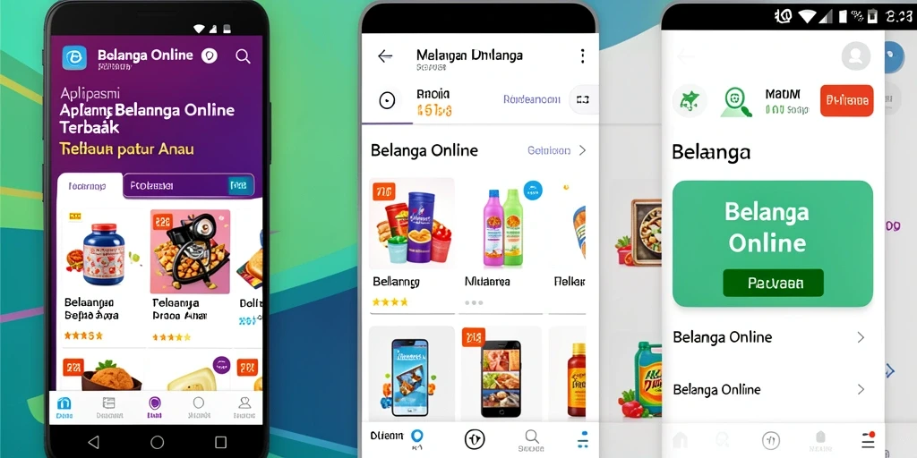 Tampilan antarmuka aplikasi FO8 saat berbelanja online.