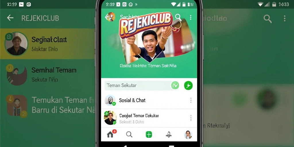 Tampilan antarmuka REJEKICLUB yang ramah pengguna.